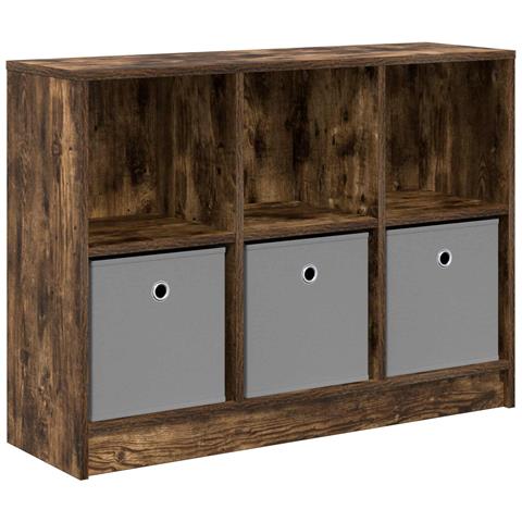 Credenza con cassetto Rovere fumé 88,5 x 27,5 x 63,5 cm - Foto 1