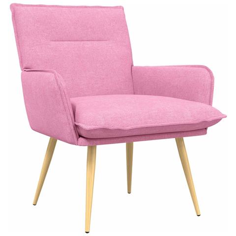 Poltrona Rosa Tessuto - Foto 1