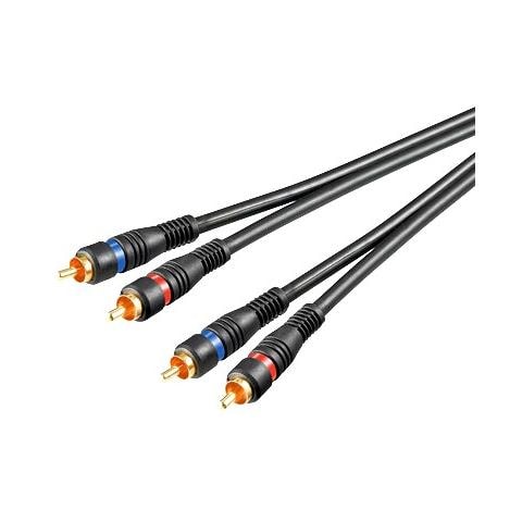 ICOC 2RCA-002 - Cavo Audio 2RCA M / M 0.2 mt Alta qualità - Foto 1