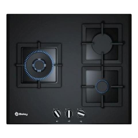 Piano Cottura S0408210 a Gas 3 Fuochi da 60 cm Colore Nero - Foto 3