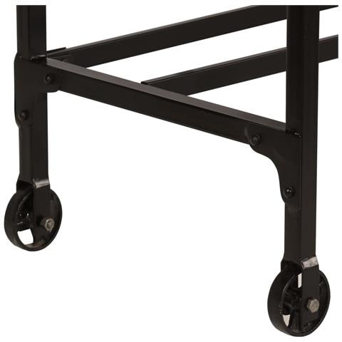 Scrivania Con Sgabello Pieghevole In Legno Di Mango 115x50x76cm - Foto 8