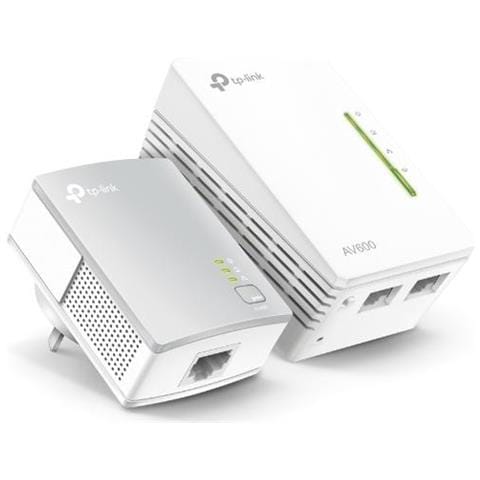TL-WPA4221 Kit Powerline AV600 + Wi-Fi 300Mbps con 2 Porte Fast Ethernet - Bianco - Foto 1