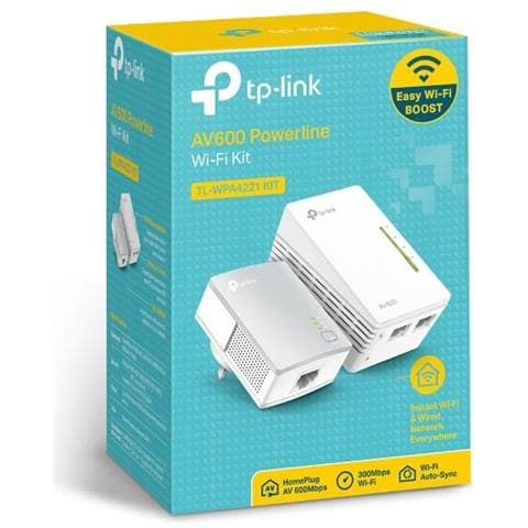 TL-WPA4221 Kit Powerline AV600 + Wi-Fi 300Mbps con 2 Porte Fast Ethernet - Bianco - Foto 3