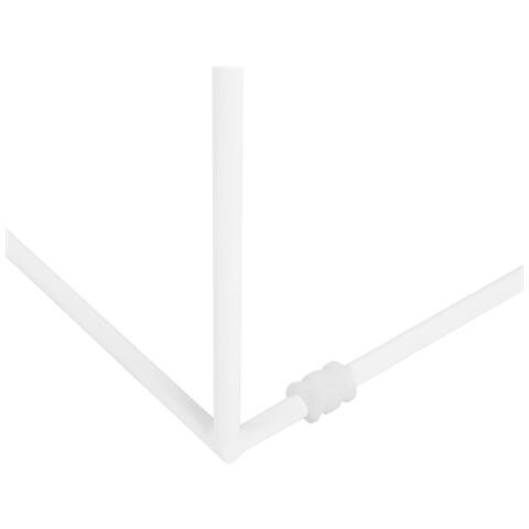 Tavolino Moderno In Metallo Bianco Saxon - Foto 17