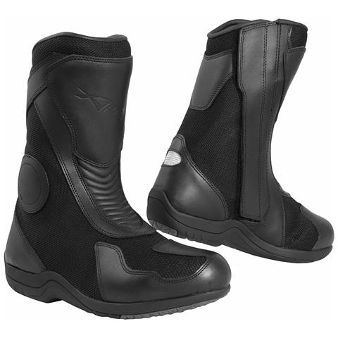 Stivali Omologati Ce Moto Impermeabili Traspiranti Protezione Strada Sport Nero 39 - Foto 2