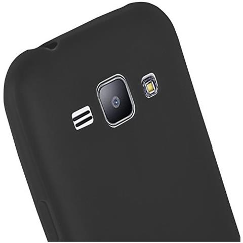 Custodia Compatibile Con Samsung Galaxy J1 2015 In Candy Nero - Coperchio Protettivo In Silicone Tpu Flessibile - Foto 2
