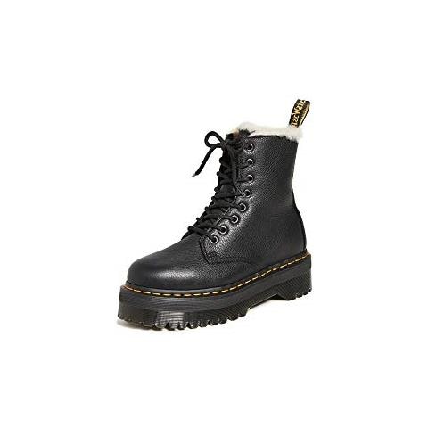 Dr. Martens Women's Jadon Fl 8 Eye Boots, Nero, 8 Medium Us - Foto 1