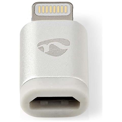 CCTB39901AL cavo di interfaccia e adattatore Apple Lightning USB Micro B Female Alluminio - Foto 2