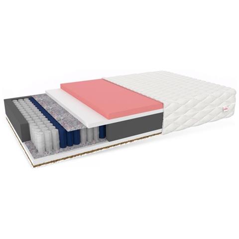 Materasso A Molle Insacchettate Vigo 140 X 200 - H4 Rigido / H3 Medio Rigido - Schiuma Visco Memory, Cocco - Foto 1