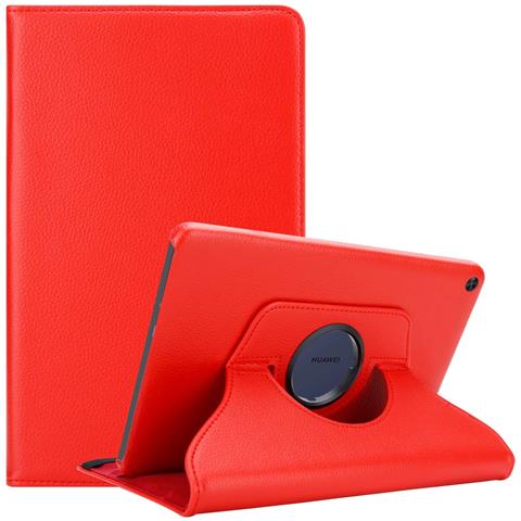 Cadorabo Custodia Per Tablet Compatibile Con Huawei Matepad T 10 (9.7 Zoll) / T 10s (10.1 Zoll) In Rosso Papavero - Coperchio Protettivo Senza Auto Wake Up, Con Funzione Stand E Chiusura A Fascia Elastica - Foto 1