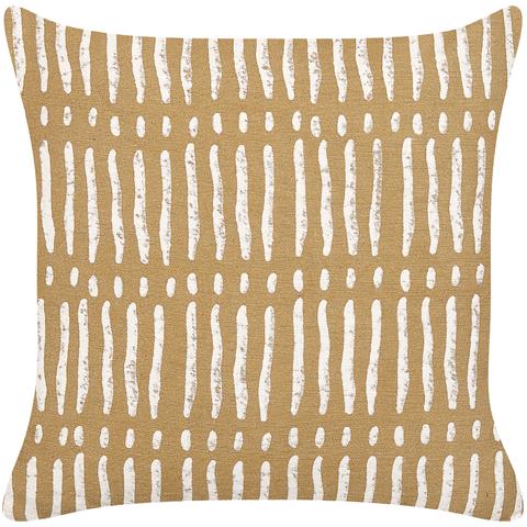 Cuscino Decorativo Salix Cotone 45 X 45 Cm A Strisce Stampa A Blocchi Beige Sabbia - Foto 2