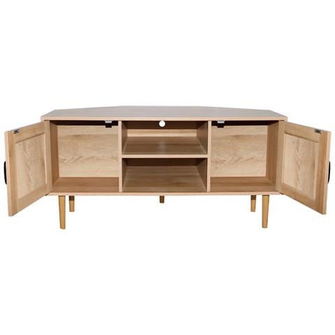 Credenza In Legno Artic Con Ante Effetto Canne E Nicchie - Foto 5