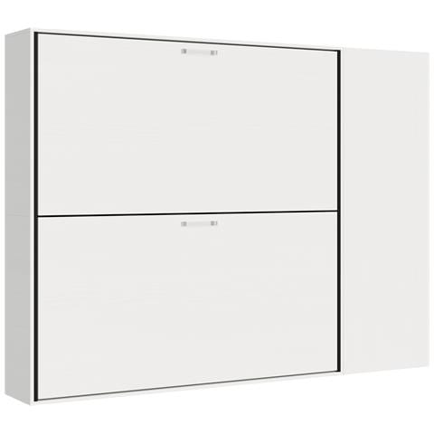 Letto Kando Doppio Bianco Frassino Composizione H - Foto 2