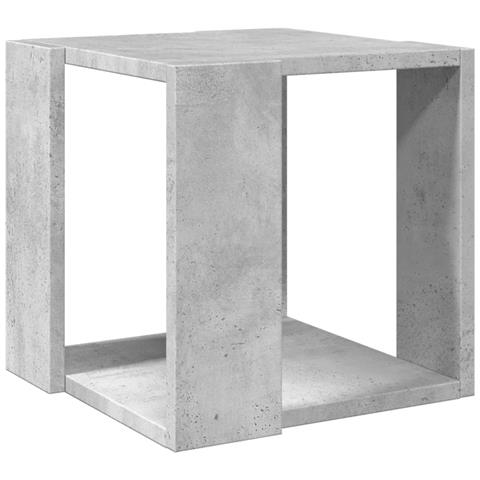 Tavolino Da Salotto Grigio Cemento 32x32x30cm Legno Multistrato - Foto 2