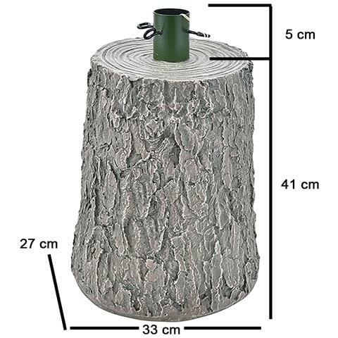 Base Supporto Albero Natale Chiaro Tronco Natalizio Attacco Universale H 46 Cm - Foto 4