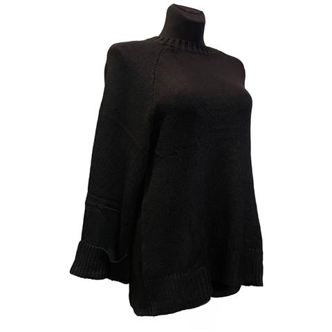 Maglione Donna A Girocollo Nero L - Foto 2
