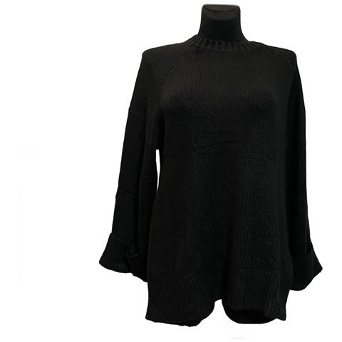 Maglione Donna A Girocollo Nero L - Foto 4