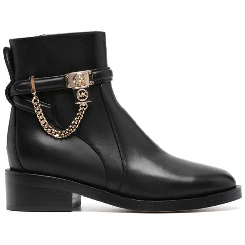 Hamilton Flat Bootie Stivaletti Pelle Di Mucca Scarpe Donna Nero Eu 38.5, 40f3hame5l-001 - Foto 2