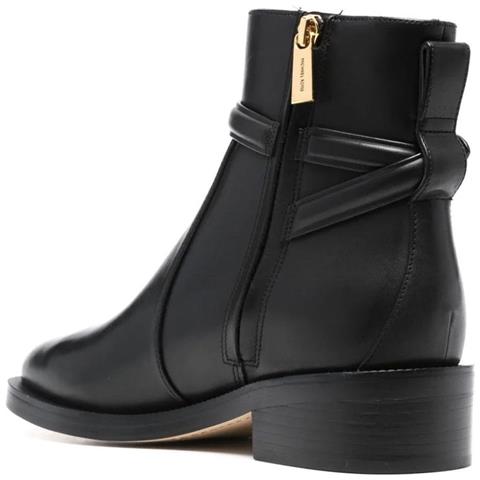 Hamilton Flat Bootie Stivaletti Pelle Di Mucca Scarpe Donna Nero Eu 38.5, 40f3hame5l-001 - Foto 3