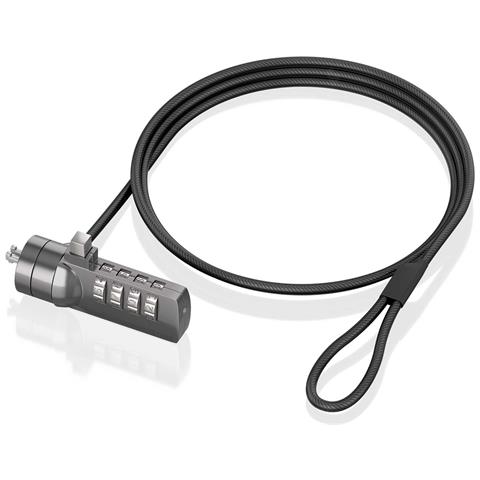 ASLK-D40N03-BK cavo di sicurezza Nero 1,5 m - Foto 2