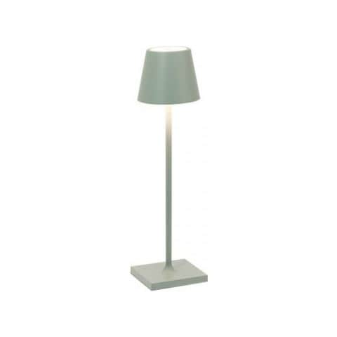 Lampada A Led Da Tavolo Poldina Pro Micro Salvia Ricaricabile E Dimmerabile Con Batteria Fino A 12 Ore - Foto 1