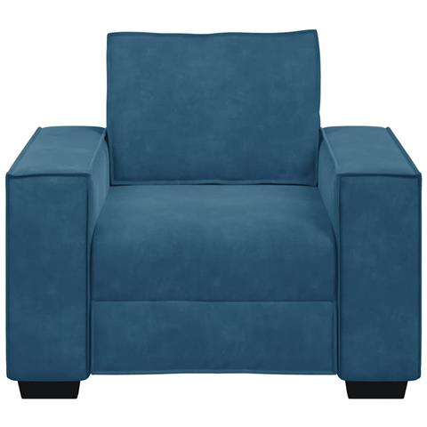 Divano Sedia Blu 60 cm Velluto - Foto 9