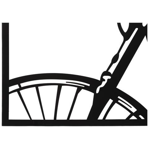 Decorazione In Metallo Bicicletta - Multicolore - Metallo - 40x1,3x60 Cm - Foto 2