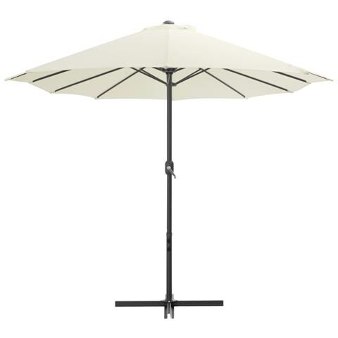 Ombrellone Da Esterni Con Palo In Alluminio 460x270 Cm Sabbia - Foto 1