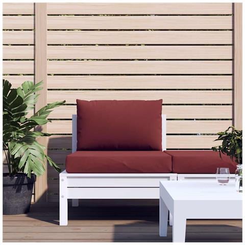 Cuscini Per Pallet 2 Pz Rosso Vino Mélange In Tessuto - Foto 2