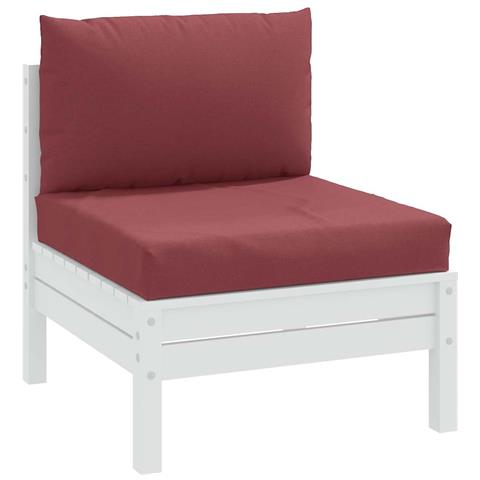 Cuscini Per Pallet 2 Pz Rosso Vino Mélange In Tessuto - Foto 8