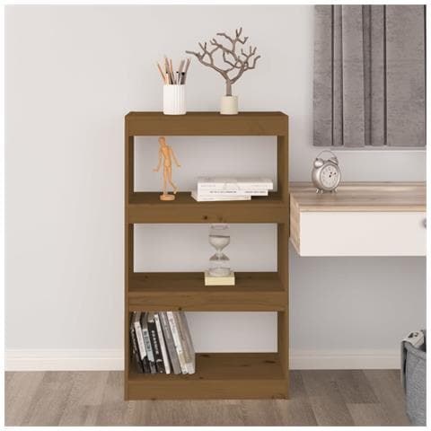 Libreria /divisorio Ambra 60x30x103,5 Cm Legno Massello Di Pino - Foto 2