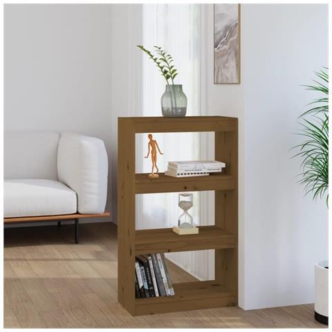 Libreria /divisorio Ambra 60x30x103,5 Cm Legno Massello Di Pino - Foto 8