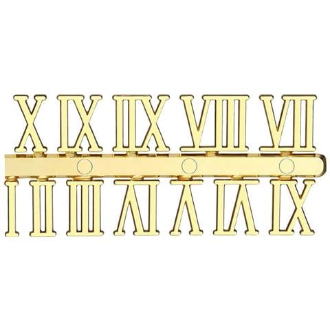 Cifre Per Orologio Con Numeri Romani Argentati - 2,3 Cm - Set In Scatola Gold - Foto 2