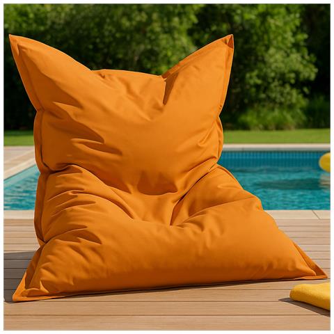 Moku Poltrona Sacco Rettangolare Da Esterno Xxl 180x140cm Arancione - Foto 2