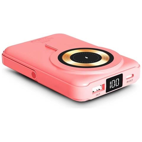Magnee Power 10000 mAh Carica wireless Corallo - Foto 7