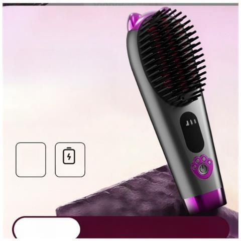Spazzola Elettrica Lisciante Senza Fili: Capelli Di Qualità Da Salone A Casa Grey - Foto 2