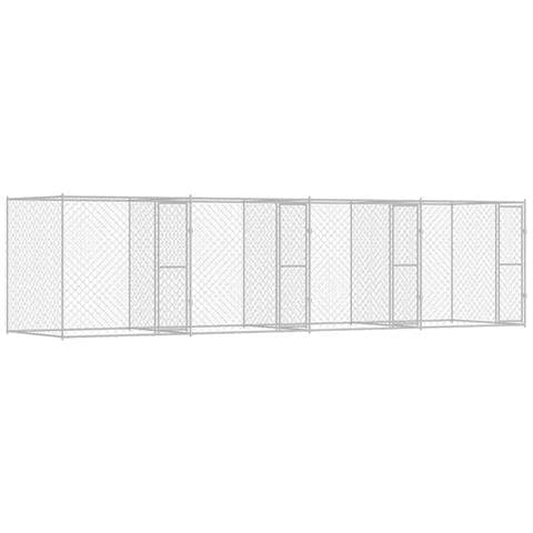 Gabbia per cani Argento 800 x 200 x 200 cm Acciaio zincato - Foto 1