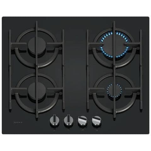Piano Cottura A Gas Da 59 Cm, 4 Fuochi, Nero, 7500 W - T26pip4s0 - Foto 1