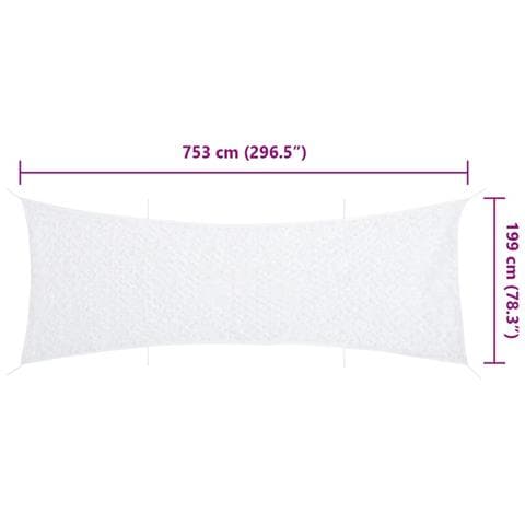 Rete Mimetica con Custodia di Conservazione 753x199 cm Bianca - Foto 7