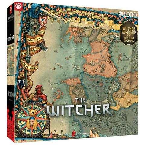 The Witcher: Northern Kingdom Map Puzzle 1000 pz Video game - Foto 2