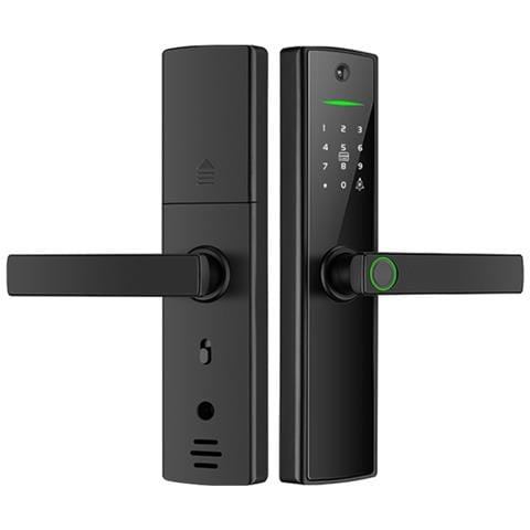 Serratura Intelligente Wifi Tuya Con Spioncino, Impronta Digitale, Password E Chiave Per Porte Interne In Legno - Foto 1