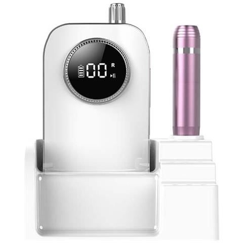 Lima Elettrica Portatile Ricaricabile 45000rpm - Fresa Unghie Elettrica Con Display Lcd White - Foto 2