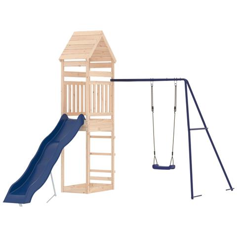 Set da Gioco da Esterno in Legno Massello di Pino - Foto 1