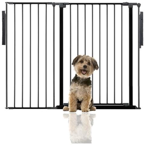 Bettacare Barriera Per Animali Domestici Premium Multipannello, Fino A 128cm Di Larghezza, Nera, 70cm Di Altezza - Foto 1