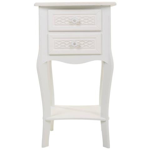 Comodino In Legno Con 2 Cassetti, Dimensioni 38x31,3x71 Cm. - Foto 2