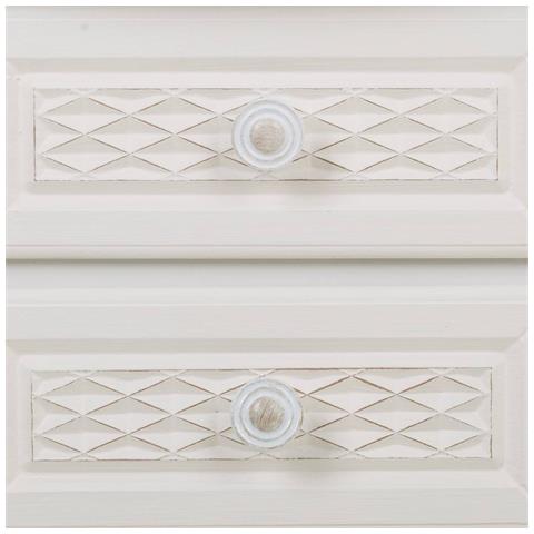 Comodino In Legno Con 2 Cassetti, Dimensioni 38x31,3x71 Cm. - Foto 6