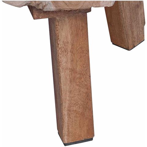 Comodino Marrone 40 x 40 x 25 cm Legno Recuperato Massello - Foto 9