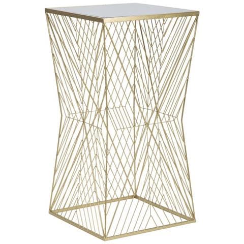 Tavolino Vkh594-oro-metallo-50x50x100 Cm - Foto 1