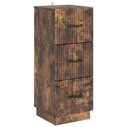 Mobile con Cassetti Rovere Fumo 33 x 34,5 x 87 cm - Foto 1