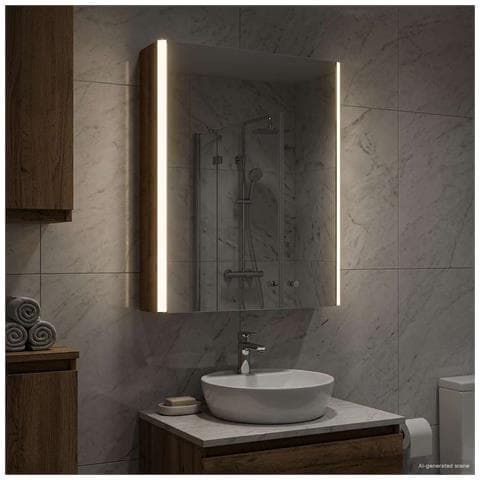 Mobiletto per specchio da bagno Legno vecchio - Foto 2